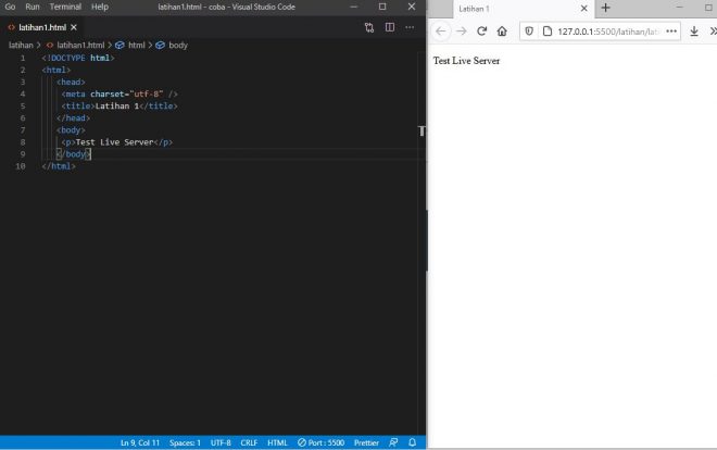 Cara Install Live Server di Visual Studio Code - Tutorial